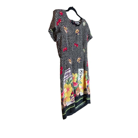 Vintage Carol Anderson California Kiwi Fruit Theme Shift Dress Womans‎ Size 10 - Picture 3 of 10